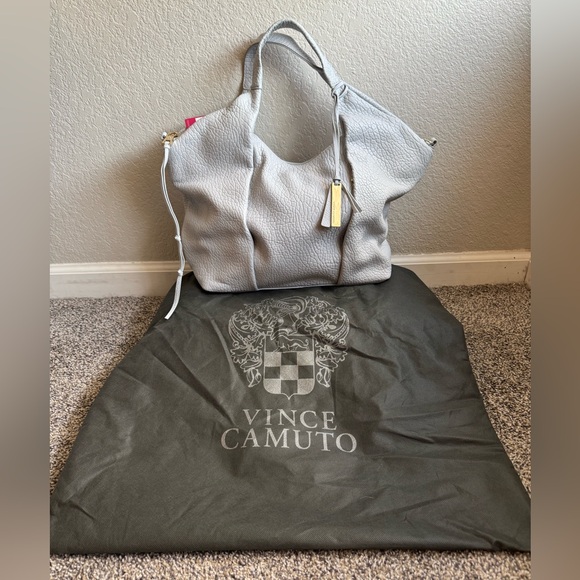 Vince Camuto NWT Steph Tote Convertible Hand Bag ~ Lamb Leather - Picture 1 of 15